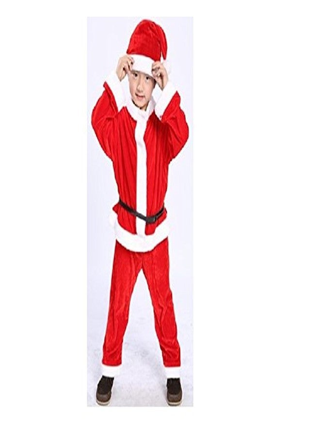 Mobison Santa Claus Dress Costume for Boys Girls Kids (6-7 Years) For Christmas/New Year - Image 1